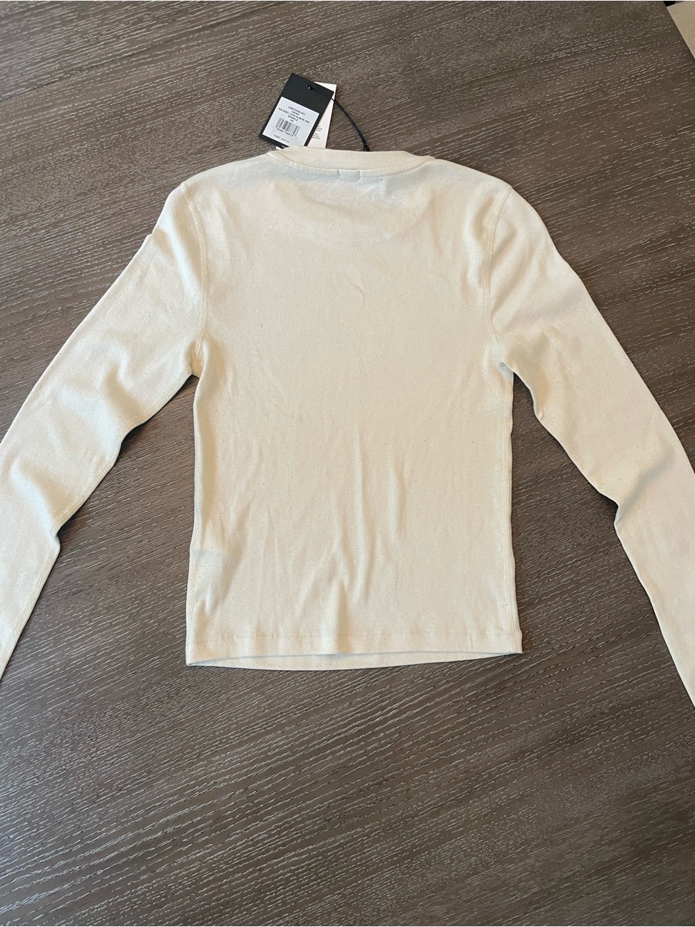 Re/Done Cream Graphic Long-Sleeve Knit Top with 'GIRL' Detail - Picture 6 of 6